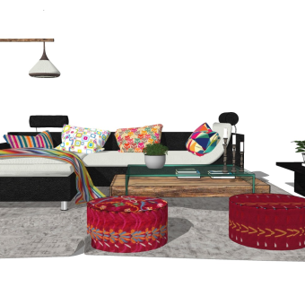 精品客厅设计家具模型 (90)